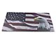 SEC10 Perforated Flag and Eagle Rear Window Decal (66-24 Jeep CJ5, CJ7, Wrangler YJ, TJ, JK & JL)