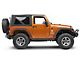 3-Inch Round Side Step Bars; Black (07-18 Jeep Wrangler JK 2-Door)