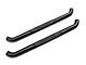 3-Inch Round Side Step Bars; Black (07-18 Jeep Wrangler JK 2-Door)