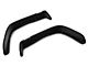 Bushwacker Flat Style Fender Flares; Rear; Textured Black (87-95 Jeep Wrangler YJ)