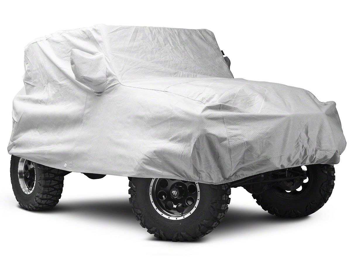 Covercraft Custom Car Covers Jeep Wrangler 5-Layer Softback All Climate Car  Cover; Gray J108821 (97-06 Jeep Wrangler TJ) - Free Shipping