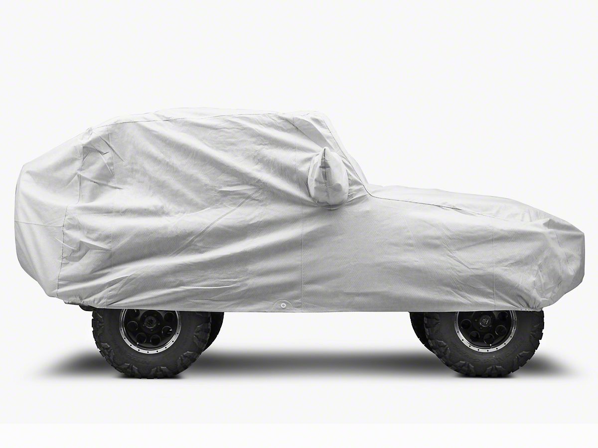 Covercraft Custom Car Covers 5-Layer Softback All Climate Car Cover; Gray  (97-06 Jeep Wrangler TJ)