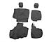 Covercraft Seat Saver Polycotton Custom Second Row Seat Covers; Charcoal (07-18 Jeep Wrangler JK 4-Door)