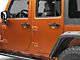 Rugged Ridge Door Handle Covers; Black (07-18 Jeep Wrangler JK 4-Door)