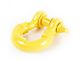 Rugged Ridge 3/4-Inch D-Ring Shackle Isolators; Yellow; Set of Two