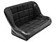 Corbeau 42-Inch Baja Bench Suspension Seat; Black Vinyl/Cloth (07-24 Jeep Wrangler JK & JL)