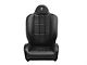 Corbeau Baja RS Suspension Seats; Black Vinyl; Pair (Universal; Some Adaptation May Be Required)