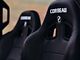 Corbeau Baja XRS Suspension Seats; Black Vinyl; Pair (Universal; Some Adaptation May Be Required)