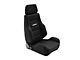 Corbeau GTS II Reclining Seat; Black Cloth (87-18 Jeep Wrangler YJ, TJ & JK; Seat Brackets are Required for TJ & JK Models)