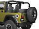 Rugged Ridge Non-Locking Fuel Door Cover; Polished (97-06 Jeep Wrangler TJ)