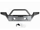 M.O.R.E. Full Width Rock Proof Hi-Clearance Front Bumper with Tube Work; Bare Steel (07-18 Jeep Wrangler JK)