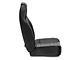 Smittybilt Standard Front Bucket Seat; Black Vinyl (76-06 Jeep CJ5, CJ7, Wrangler YJ & TJ)