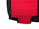 Rugged Ridge Neoprene Rear Seat Cover; Black/Red (07-18 Jeep Wrangler JK 4-Door)