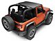 Combo Beach Topper; Black Diamond (07-18 Jeep Wrangler JK 2-Door)