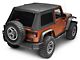 Fold Back Soft Top; Black Diamond (07-18 Jeep Wrangler JK 2-Door)