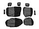 Rear Seat Cover; Black/Gray (07-11 Jeep Wrangler JK 4-Door)