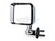 Rugged Ridge Door Mirror; Driver Side; Chrome (07-18 Jeep Wrangler JK)