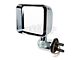 Rugged Ridge Door Mirror with LED Turn Signal; Driver Side; Chrome (07-18 Jeep Wrangler JK)