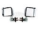 Rugged Ridge Door Mirrors with LED Turn Signals; Chrome (07-18 Jeep Wrangler JK)