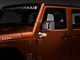 Rugged Ridge Door Mirrors with LED Turn Signals; Chrome (07-18 Jeep Wrangler JK)