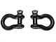 RedRock 7/8-Inch 13,500 lb. D-Ring Shackles; Black