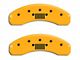 MGP Brake Caliper Covers with Jeep Logo; Yellow; Front and Rear (07-18 Jeep Wrangler JK)