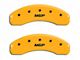 MGP Brake Caliper Covers with MGP Logo; Yellow; Front and Rear (07-18 Jeep Wrangler JK)