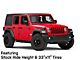 Black Rhino Overland Matte Black Wheel; 17x9.5; -18mm Offset (18-24 Jeep Wrangler JL)