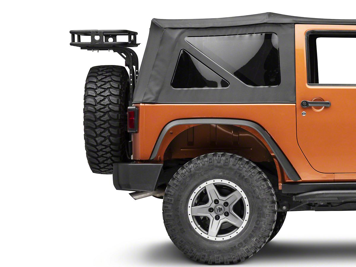 Smittybilt Jeep Wrangler Defender Rack Tailgate Basket 76718 (07-18 Jeep  Wrangler JK)