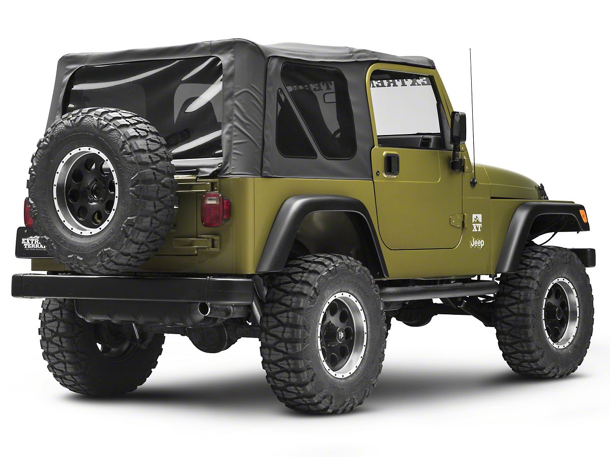 Smittybilt Jeep Wrangler 3 in. Sure Side Step Bars - Textured Black  JN460-S2T (97-06 Jeep Wrangler TJ, Excluding Unlimited)