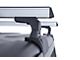 Rhino-Rack Heavy Duty RLT600 2-Bar Backbone Roof Rack; Silver (07-18 Jeep Wrangler JK 2-Door)