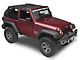 MasterTop ShadeMaker Mesh Bimini Top Plus; Black (07-18 Jeep Wrangler JK 2-Door)