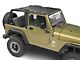 MasterTop ShadeMaker Mesh Bimini Top Plus; Black (92-06 Jeep Wrangler YJ & TJ)