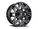 Fuel Wheels Ambush Gloss Black Milled Wheel; 17x9; 1mm Offset (87-95 Jeep Wrangler YJ)