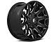 Fuel Wheels Battle Axe Gloss Black Milled Wheel; 17x9; -12mm Offset (97-06 Jeep Wrangler TJ)