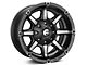 Fuel Wheels Coupler Matte Black Machined Wheel; 18x9; -12mm Offset (97-06 Jeep Wrangler TJ)