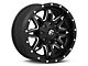 Fuel Wheels Lethal Matte Black Milled Wheel; 18x9; 1mm Offset (87-95 Jeep Wrangler YJ)