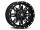 Fuel Wheels Lethal Matte Black Milled Wheel; 18x9; 1mm Offset (97-06 Jeep Wrangler TJ)