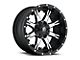 Fuel Wheels NUTZ Matte Black Machined Wheel; 20x10 (97-06 Jeep Wrangler TJ)