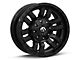 Fuel Wheels Sledge Gloss and Matte Black Wheel; 17x9 (87-95 Jeep Wrangler YJ)