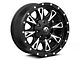 Fuel Wheels Throttle Matte Black Milled Wheel; 17x9; 1mm Offset (97-06 Jeep Wrangler TJ)