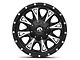 Fuel Wheels Throttle Matte Black Milled Wheel; 17x9; 1mm Offset (97-06 Jeep Wrangler TJ)