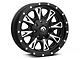 Fuel Wheels Throttle Matte Black Milled Wheel; 17x9; 1mm Offset (97-06 Jeep Wrangler TJ)