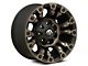 Fuel Wheels Vapor Matte Black Machined Wheel; 17x9; 1mm Offset (97-06 Jeep Wrangler TJ)