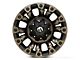 Fuel Wheels Vapor Matte Black Machined Wheel; 17x9; 1mm Offset (97-06 Jeep Wrangler TJ)