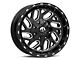 Fuel Wheels Triton Gloss Black Milled Wheel; 20x12 (97-06 Jeep Wrangler TJ)