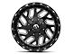 Fuel Wheels Triton Gloss Black Milled Wheel; 22x12; -43mm Offset (87-95 Jeep Wrangler YJ)