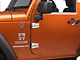 Rugged Ridge Door Hinges; Stainless Steel (07-18 Jeep Wrangler JK 2-Door)