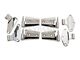 Rugged Ridge Door Hinges; Stainless Steel (07-18 Jeep Wrangler JK 2-Door)