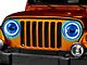 Oracle Waterproof Surface Mount LED Halo Fog Light Kit; Blue (97-06 Jeep Wrangler TJ)